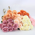 M503 Hot Sale 10 Heads Artificial Silk Rose Bouquet Flores for Wedding Brida Bouquet Flowers Home Decoration
