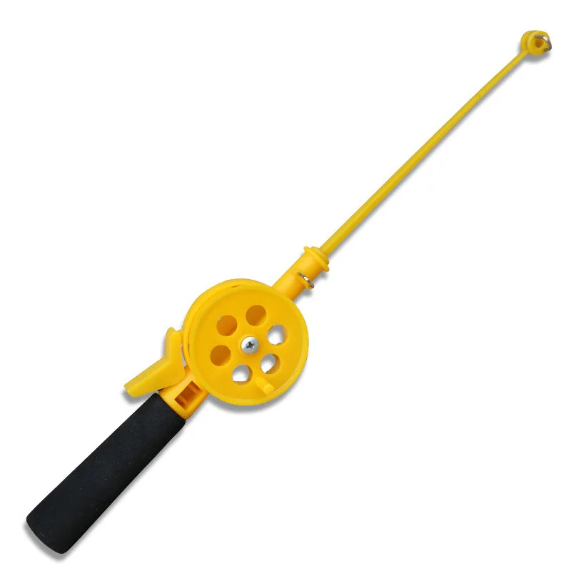 YOUME Outdoor ABS Plastic Kids Fishing Rod 34CM Ice Fishing Children Fishing Pole With Reel