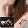 Wholesale OEM Reusable Eco-Friendly Paper Henna Tattoo Stencils Luxury Waterproof Customized Temporary Tattoo Stickers for Body