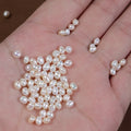 Poreless 3-4mm Baroque Loose Bead Mini Natural Freshwater Pearl Baroque Shaped DIY Nail Inlay Jewelry Material