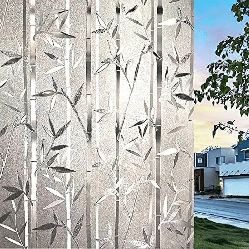 UDK Customized Modern No Glue PVC/PET Static Cling Window Film Privacy Protection Embossed Frosted Surface for Home Hotel Use