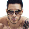 Outdoor Big Frame Sunglasses New Burst Double Beam Unisex Sunscreen UV400 Protection Full Rim Trending Summer