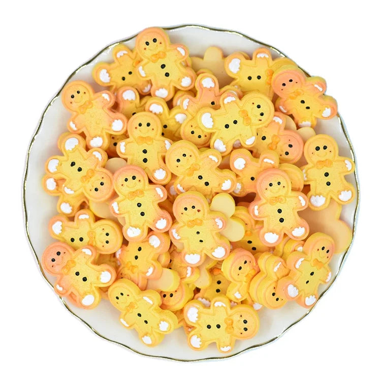Best Prices Biscuits Resin Craft Kawaii Phone Decor Cabochon Scrapbooking Gingerbread Man