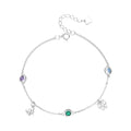 925 Sterling Silver Style Butterfly Plated with Bracelet for Women