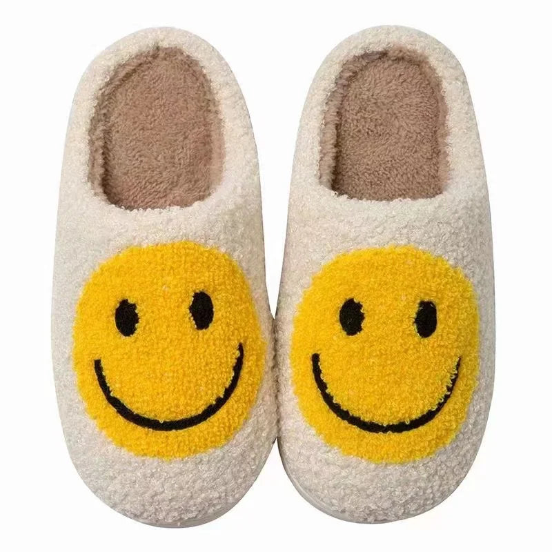 Women's Fashionable Wool Slides Winter Fuzzy House Slippers