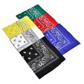 Polyester Printed Paisley Headscarf Cashew Flower Headscarf Outdoor Cycling Magic square Hip Hop Headscarf Bandana Custom