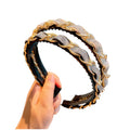 Korea Best Quality Jewelry Pearl Rhinestone Headband Elegant Ladies Hair Band Light Luxury Chain Drill Headband Hair Hoop