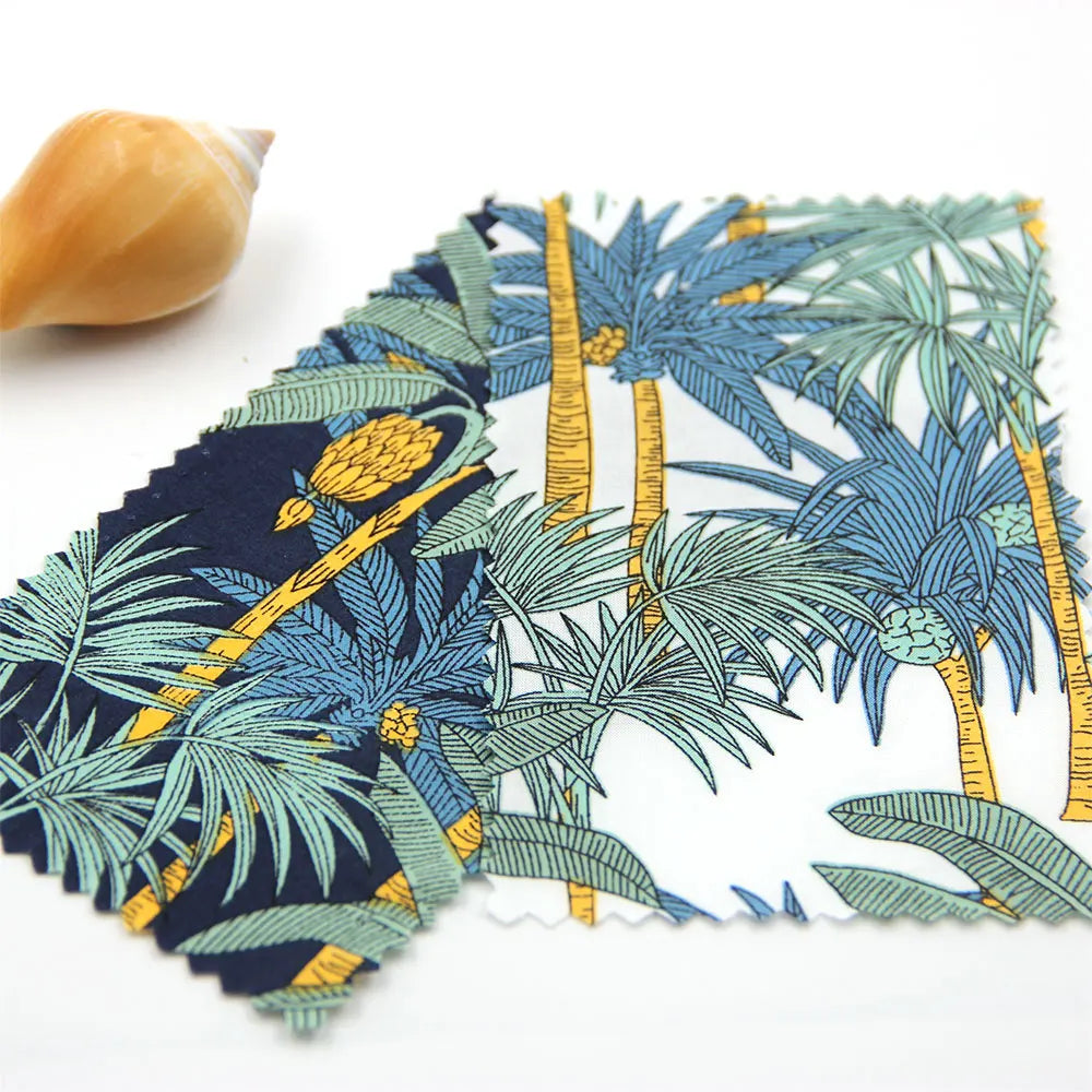 Hawaii Design Printed Cotton Poplin Fabric Woven Technique Ready Goods for Men's Shirt Shorts for Bags Dresses Boys Girls Toys