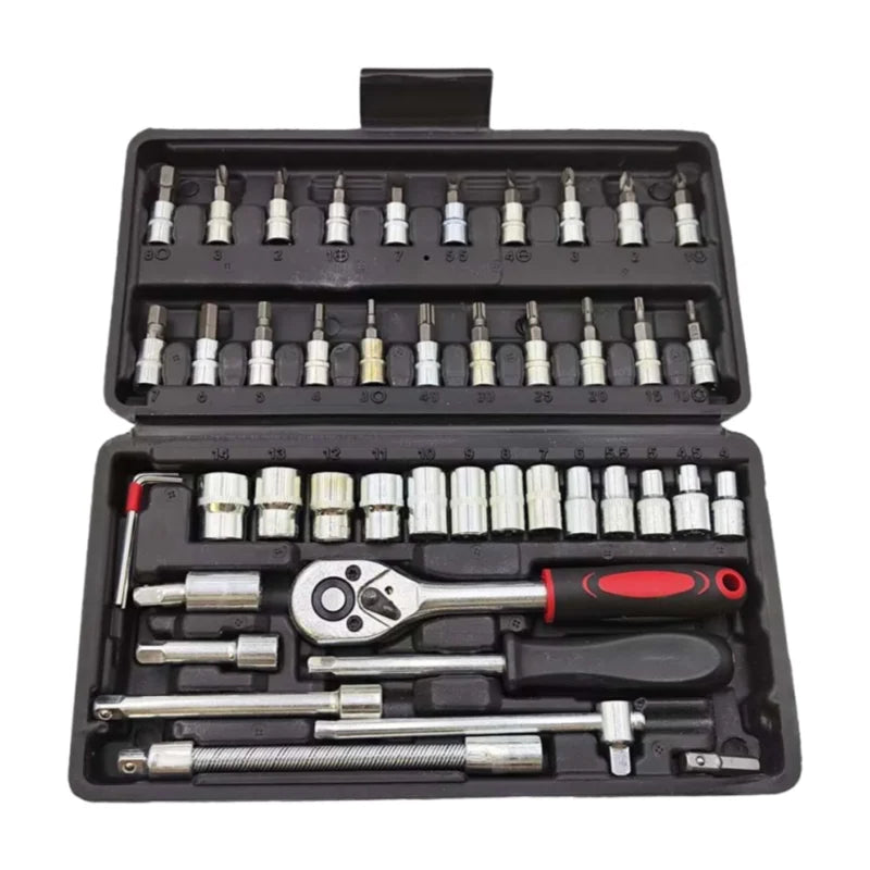 46Pcs Bicycle Bearing Puller Tool Kit Bike Hub Bottom Bracket Removal Socket Wrench Set Cycling Repair Tools OEM