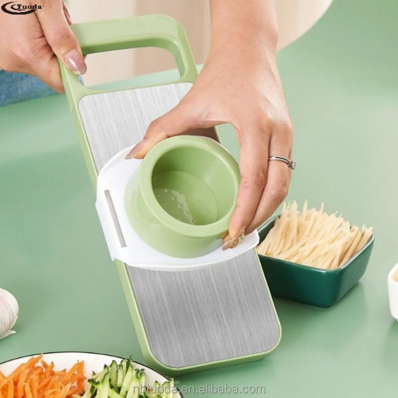 Wholesale Dishwasher Safe Handheld Potato Shreds Cucumbers Stainless Steel Grater Multi-functional Vegetable Cutter Slicer