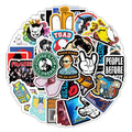 Newly 50PCS Trendy cool funny meme graffiti decals humor sticker