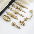 Nordic Vintage Brass Furniture Handles Luxury Drawer Knobs Door Knocker Kitchen Cabinet Handles Furniture Hardware Cabinet Pulls