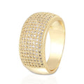 China Imitation Jewellery 9K Minimalist Rose Gold Plating Jewelry Wedding Ring Designs for Women