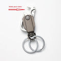 Gyro Rotary Key Chain Mobile Phone Bracket Key Chain Metal High-Grade Multifunctional Key Chain