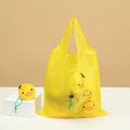 Factory Wholesale Cute Yellow Duck Polyester Fold up Reusable Shopping Bags
