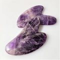 DIY Factory Hot Sale Lapis Lazuli White Jade Stone Bian Amethyst Heart Shape Guasha