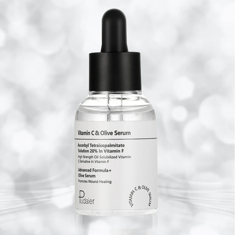 Pudaier Face Organic Skin Care with Natural Ingredients Vitamin C Serum With Hyaluronic Acid Face Makeup Moisturizing Cosmetics