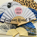 Wholesale Cheap Custom Hand Fan Printed LOGO Fabric or Paper Folding Fan Hand Fans Bamboo