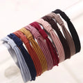 Colorful 4 in 1 Knot Elastic Rubber Bands Hair Accessories for Women and Girls Tie Ponytail Holders Headwear