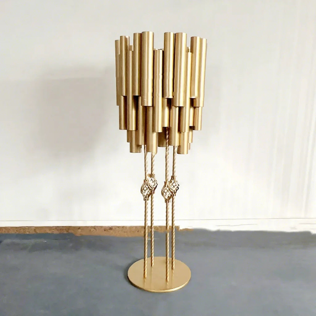 Cheap Golden Metal Flower Stand Metal Plant Stand Shelf Decorative for Wedding Event Home Decorations Table Centerpieces