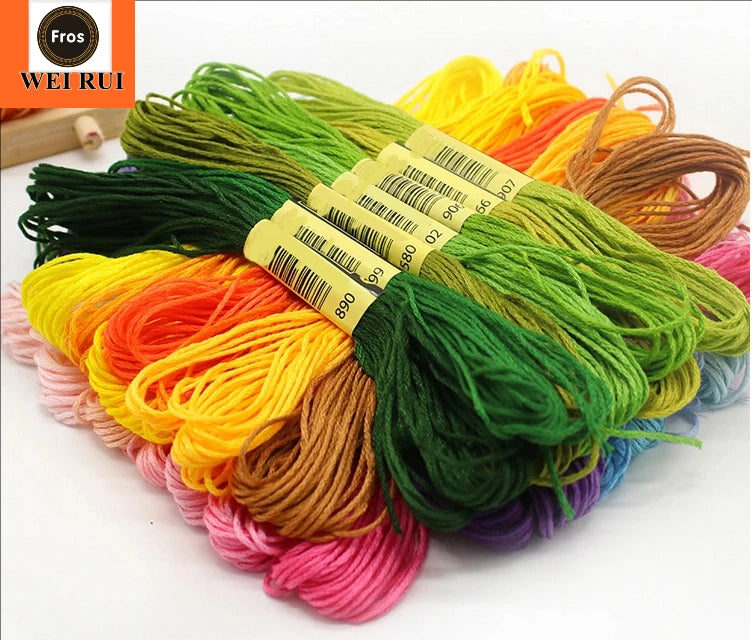 100 Colors 6 Ply 8 Meters Embroidery Kit Set Stock Embroidery Thread