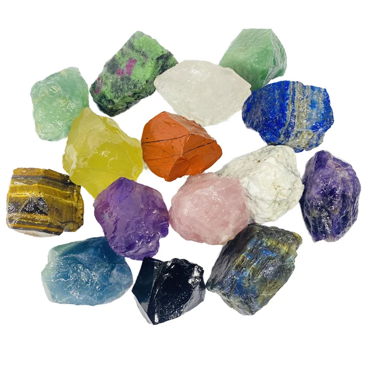 Wholesale Fengshui Crystals Minerals Raw Healing Stones Natural Amethyst Rose Quartz Rough Stones