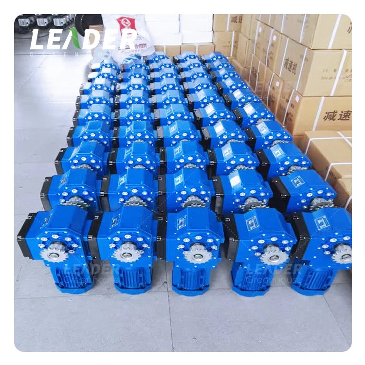 Multi Span Greenhouse Shading System 380V/220V 50hz/60hz Rack and Pinion Connect Electric Rolling Net Speed Reducer Gear Motor