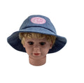 Children Carton Denim Bucket Hat Embroidery Design Kids Cap Metal Slide Closure Fashion Cap