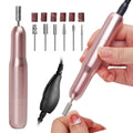 Professional Home Use USB Electric Nail Drill Polisher with 6 Heads and 2 Way Switch Beauty & Personal Care Product