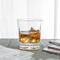 Novare 11 oz Clear Transparent Rock Whiskey Glass Drinking Glasses Set Old Fashioned Modern Square Customizable Party Use Stock