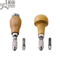 Strong Ostrich 3-Chunk 1mm 2.35mm 3mm Pin Vise Carbide Wood Hand Drill for Jewelry Mushroom Sharp Diamond Bead Tool Stone