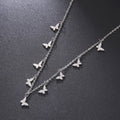 Cute Butterfly Animal Pendant Stainless Steel Necklace Fashion Jewelry Necklaces for Woman
