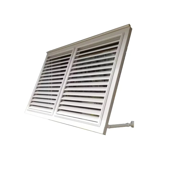 Aluminum Alloy Louvre Window Ventilation Outlet Exterior Rainproof Exhaust Vent Grille Ventilation Outlet