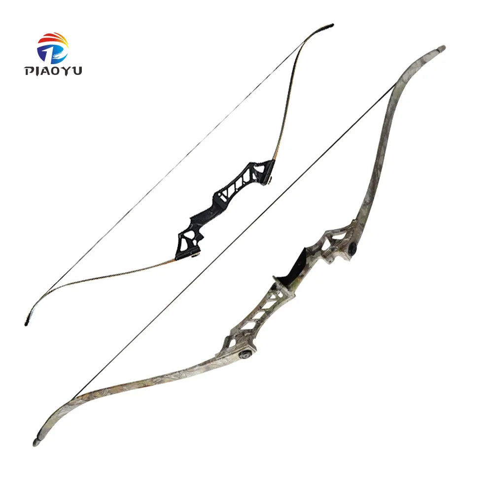 PIAOYU Metal Recurve Bow with Handle for American Hunting 30-60lbs Color Available Outdoor Archery Equipment