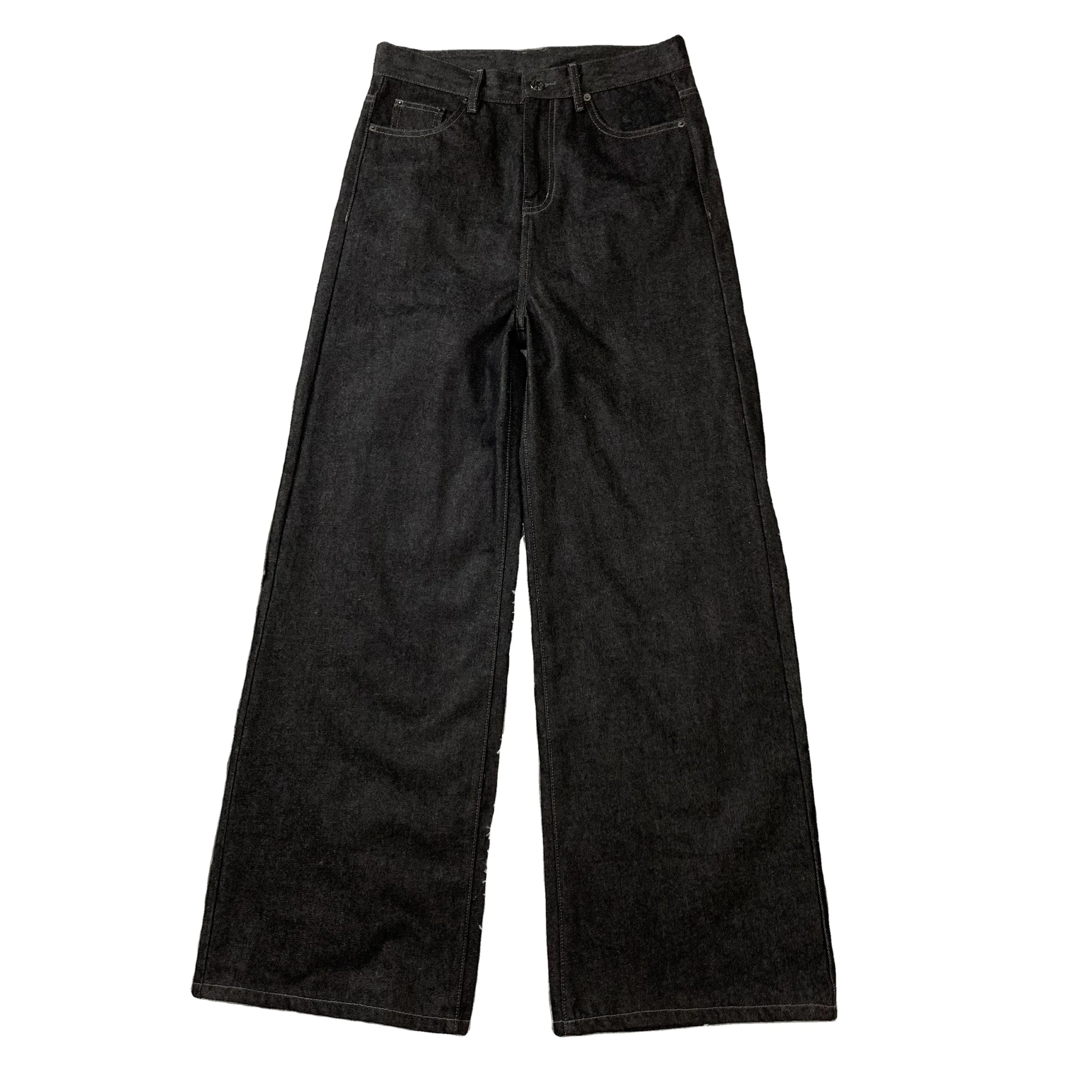 DENIMGUYS European American Fashion Men's Baggy Jeans High Street Men Embroidered Casual Loose Jeans