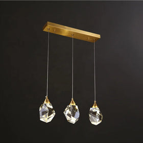 Modern Crystal Chandelier Copper Lamp LED Crystal Ball Light Fixture for Home Kitchen Decoration