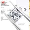 Redleaf IGI  Certified 4CT to 20CT CVD VS VVS DEF Lab Grown Fancy White Princess Cut Jewelry Excellent Loose Diamonds