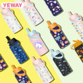 Yeway ODM Custom New Style Vacuum Insulated Stainless Steel Bottle  Kids Cartoon Sippy Cup 12oz Kids Water Bottle with Straw