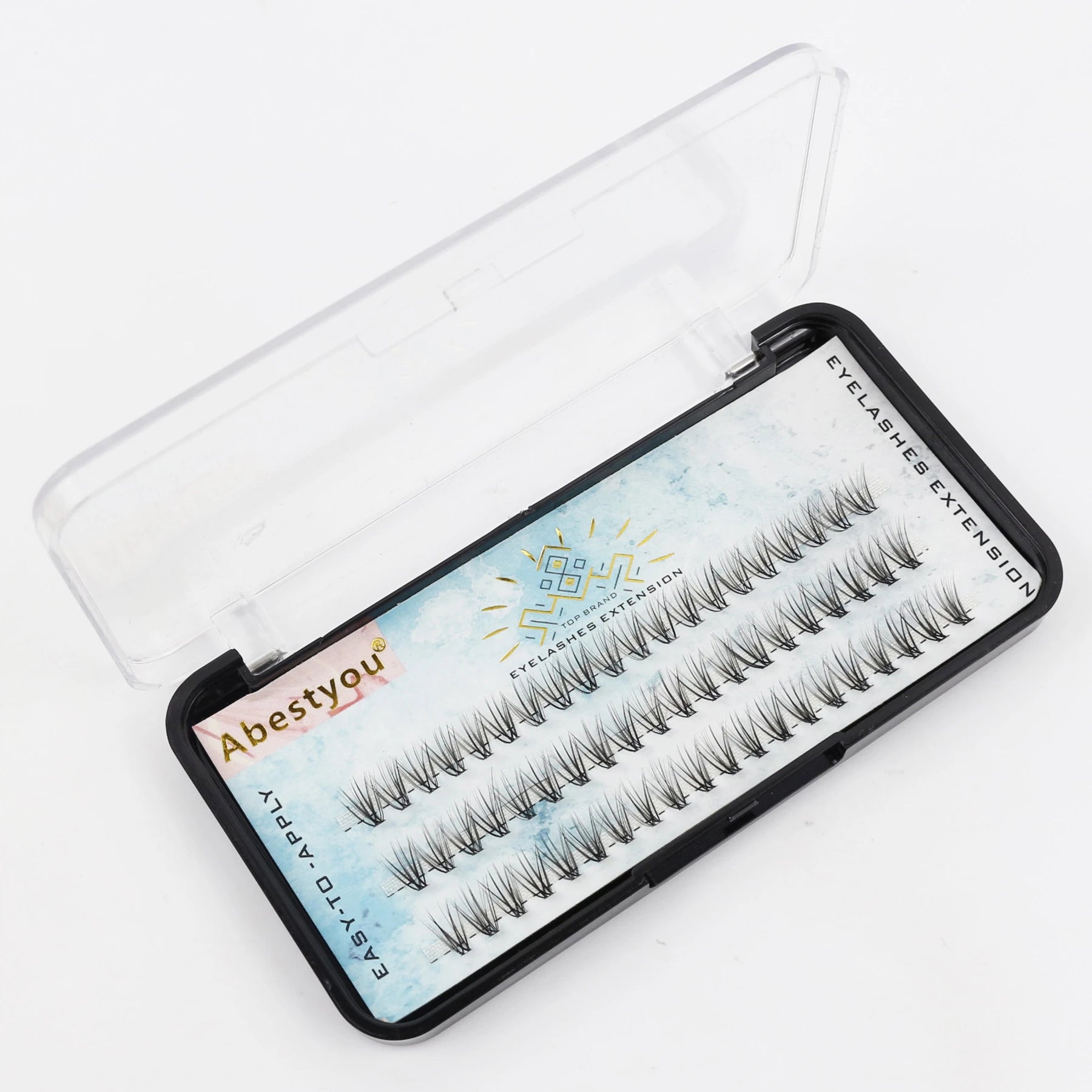 Abestyou 20D Natural Mink Super Cluster Eyelash Extension Sale Promotion Individual Faux Lashes Volume Individual Lashes