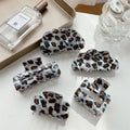 DOWELL 2022 New Arrival Retro Leopard Hair Accessories Women Acetate Hair Claw Clips Set