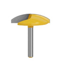 LAVIE 1PC 1/4" 6.35mm Shank Small Bowl Flat Bottom Knife Milling Cutter 1-3/4" Wide Door Knife Woodworking Cutters MC01032