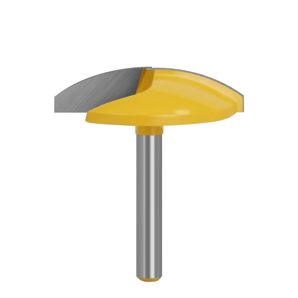 LAVIE 1PC 1/4" 6.35mm Shank Small Bowl Flat Bottom Knife Milling Cutter 1-3/4" Wide Door Knife Woodworking Cutters MC01032