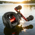 [Germany Stock] Rooblinos AC2000 Baitcasting Reel 7.2:1 Gear Ratio Nylon Dual-speed System Left Hand Use for Lake Stream Fishing
