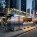 OEM Movable Expandable Shipping Container Coffee Shop Cafe with Sandwich Panel and Steel for Sale