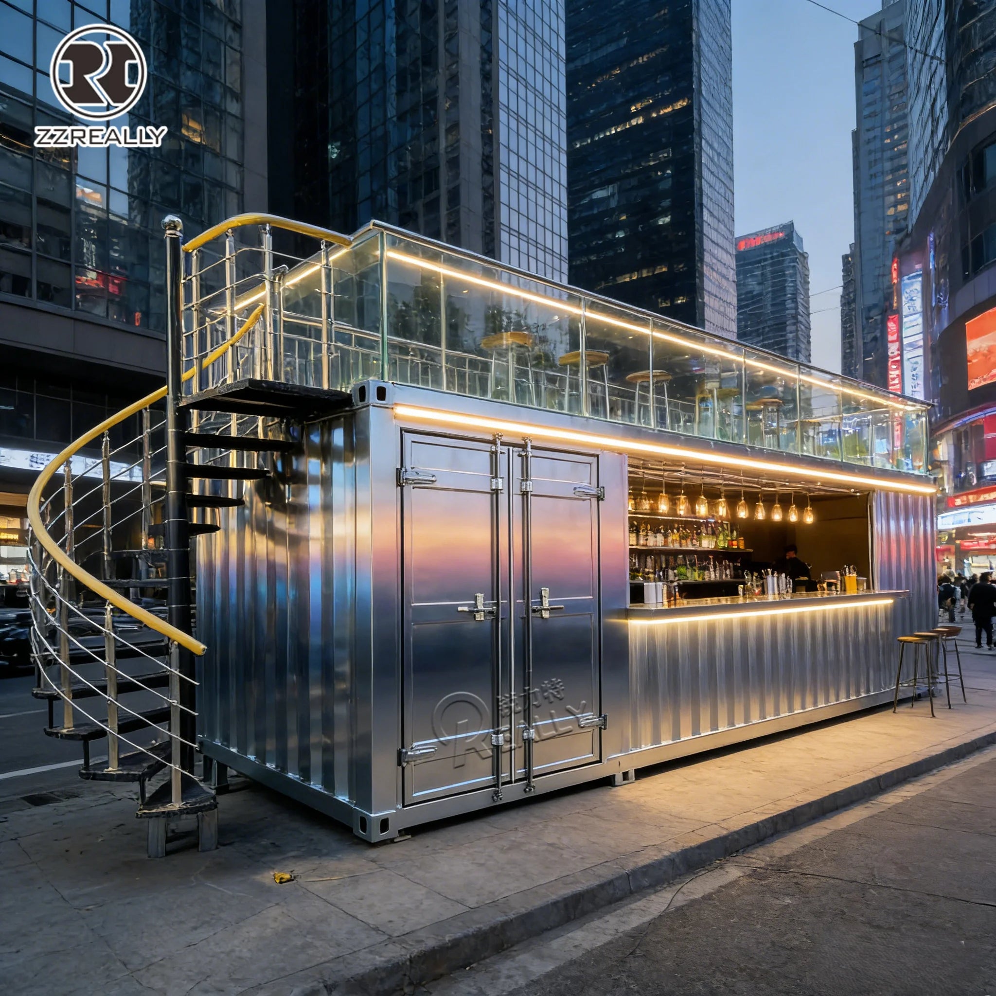 OEM Movable Expandable Shipping Container Coffee Shop Cafe with Sandwich Panel and Steel for Sale