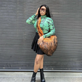 Fashion Ladies Shopping Bags Plush Large Capacity Tote Bag Heart Shape Faux Fur Shoulder Bag for Women