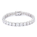 Source Factory 2-6mm HIPhop 925 Sterling Silver Vvs Vvs1 Lab-grown Diamond Mossanite Moissanite Tennis Chain Bracelet