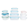 Airtight Lids Freezer Safe Food Storage Containers Pantry Kitchen Glass Meal Prep Container for Lunch Box School Office Camping