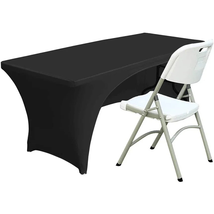 Promotional Fitted Polyester Tablecloth Customized Stretch Spandex Table Throw Tablecover Table Toppers MegaBDM