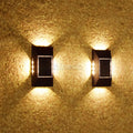 Waterproof 12 Bright LED Morden Garden Household Four Side Solar Wall Washing Lights for Outdoor